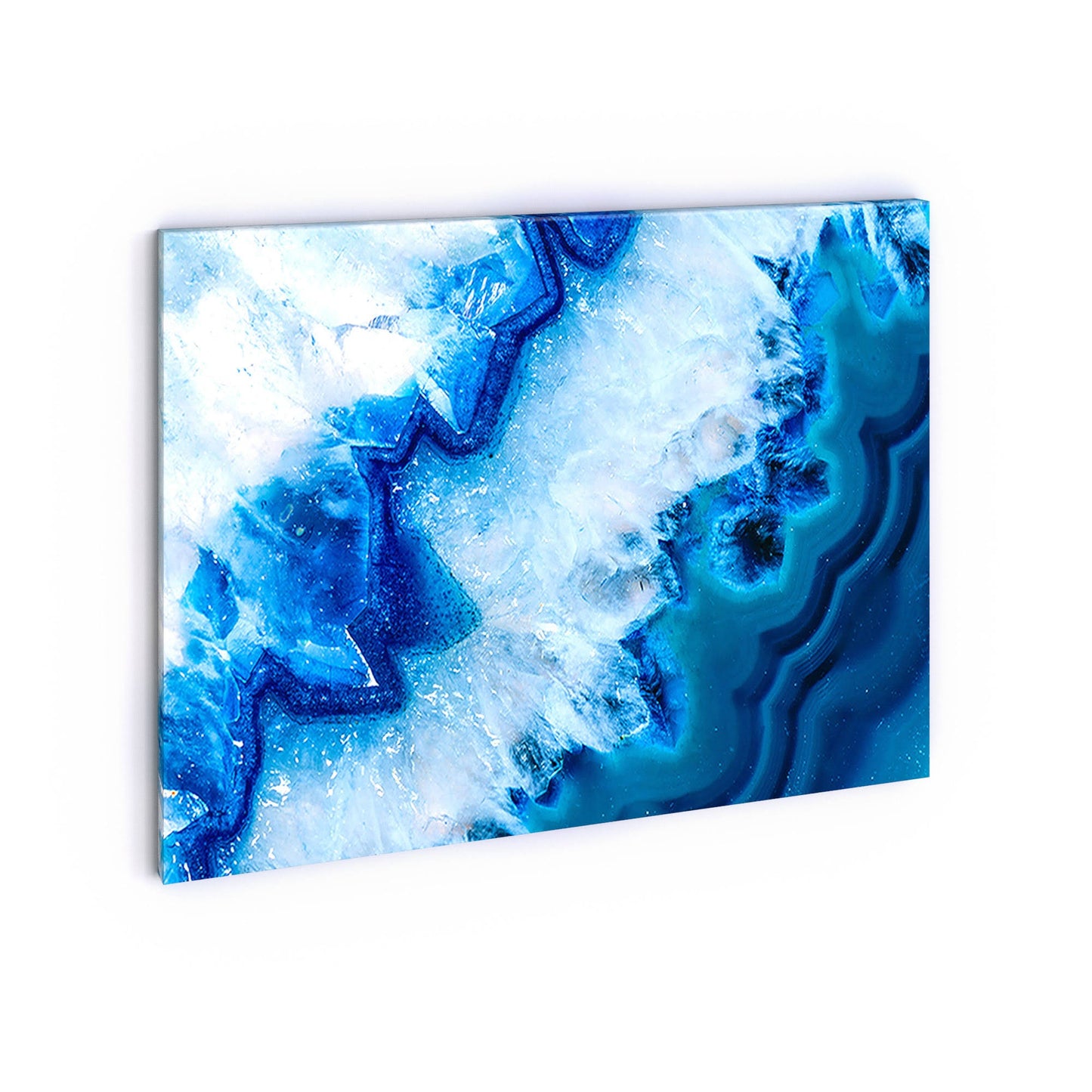 Porch Den Geode Slice Macro Abstract Digital Art Canvas Print - 32 in. Wide x 16 in. High - 1 Panel