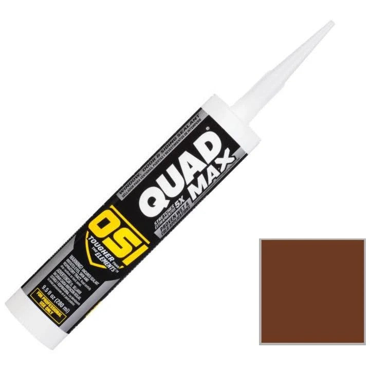 OSI Quad Max 12-Pack 9.5-oz Brown 295 Paintable Advanced Sealant Caulk | 1869338