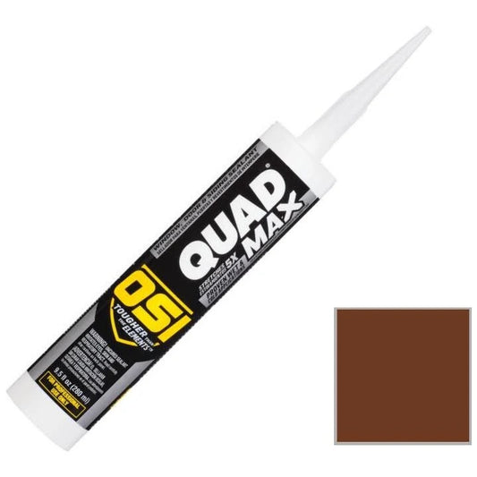 OSI Quad Max 12-Pack 9.5-oz Brown 295 Paintable Advanced Sealant Caulk | 1869338