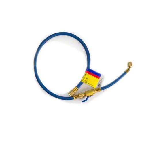 Yellow Jacket 25350 Plus II 1/4 Blue Hose with Flexflow Valve, 50 ft.