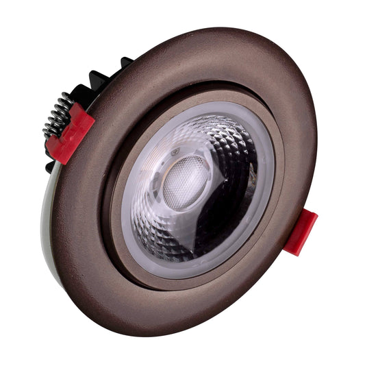 Nicor Lighting DGD411204KRDOB 4 in. Oil-Rubbed Bronze LED Gimbal Recessed Downlight - 4000K