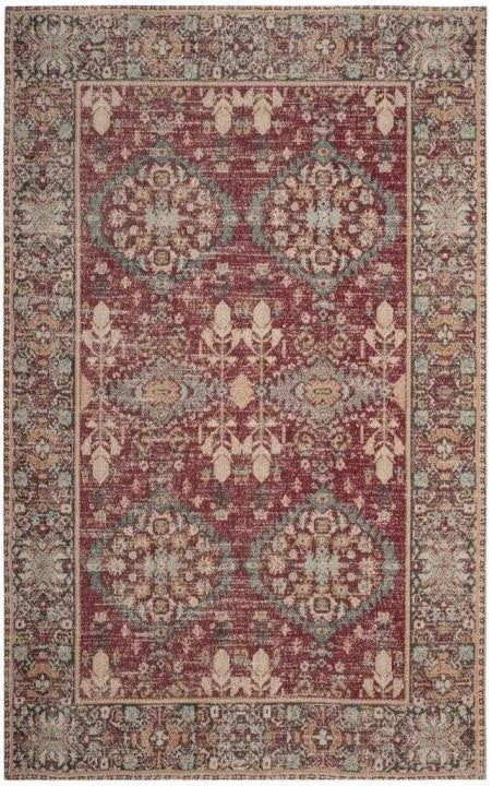 Safavieh Classic Vintage 302 Area Rug | Red / Multi | 10 x 14 Rectangle