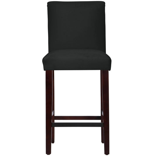 Velvet Parsons Barstool Black Velvet - Threshold