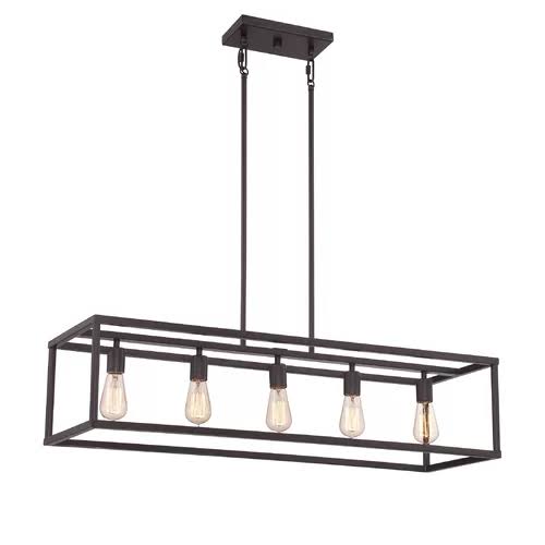 Cassie 5-Light Kitchen Island Linear Pendant