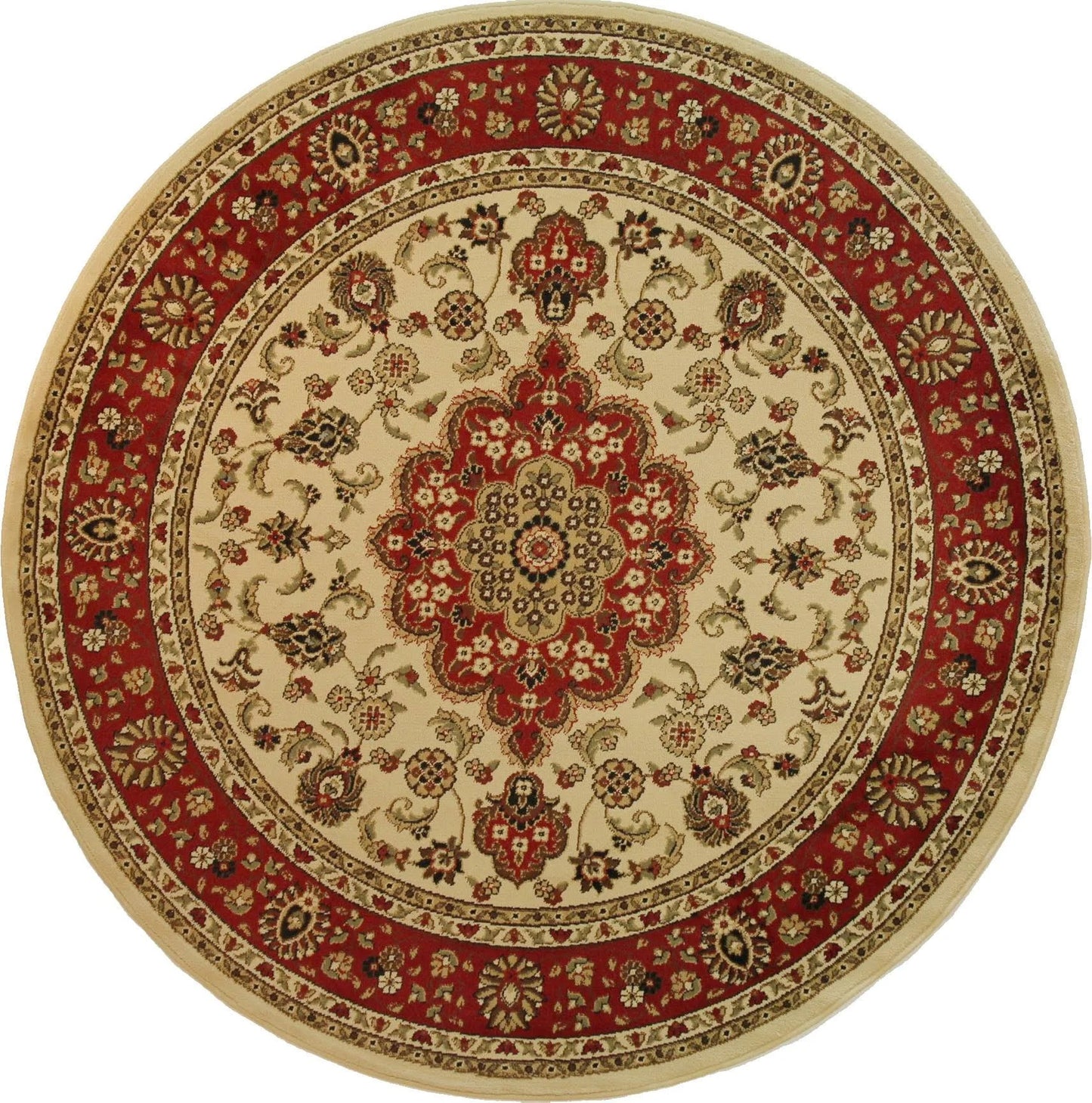 Well Woven Barclay Medallion Kashan Ivory Traditional Area Rug 53