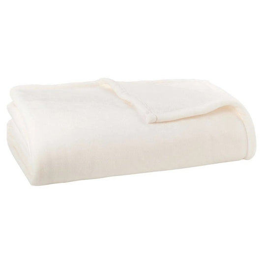 The Big One Super Soft Plush Blanket, White, Twin