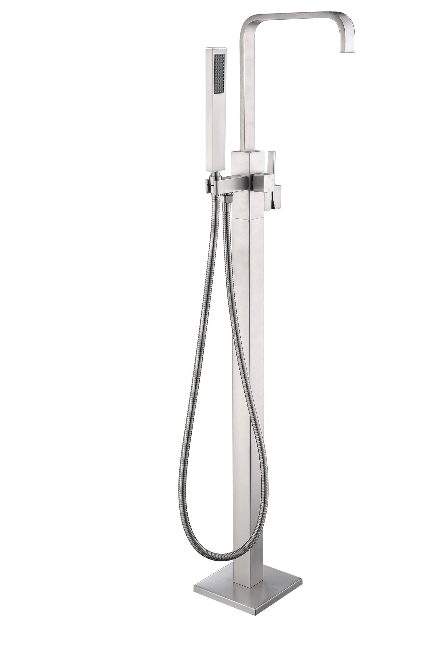 Anzzi FS-AZ0031BN Victoria 2-Handle Claw Foot Tub Faucet with Hand Shower in Brushed Nickel