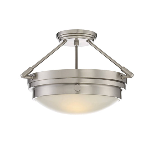 Savoy House 6-3352-2-SN - Lucerne 2 Light Semi-Flush, Satin Nickel