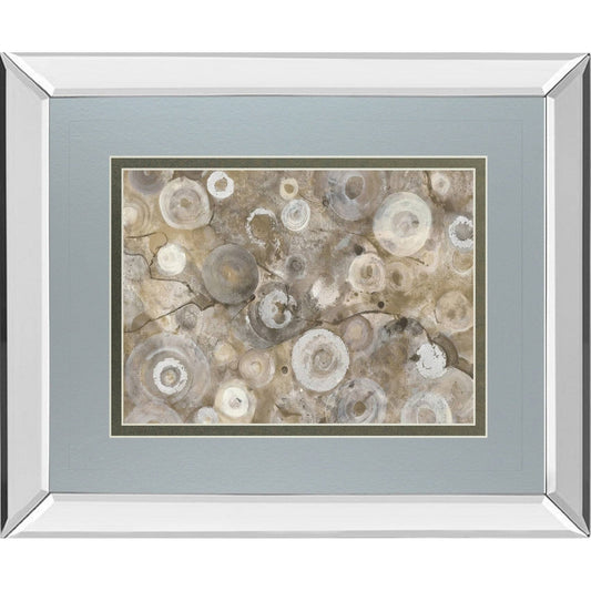 Classy Art DM5588MF 34 x 40 in. Natural Agate by Albena Hristova Mirror Framed Print Wall Art