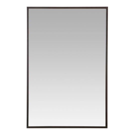 Bali Modern Rectangle Wall Mirror (Grey - 36H x 24W x 2D), Gray