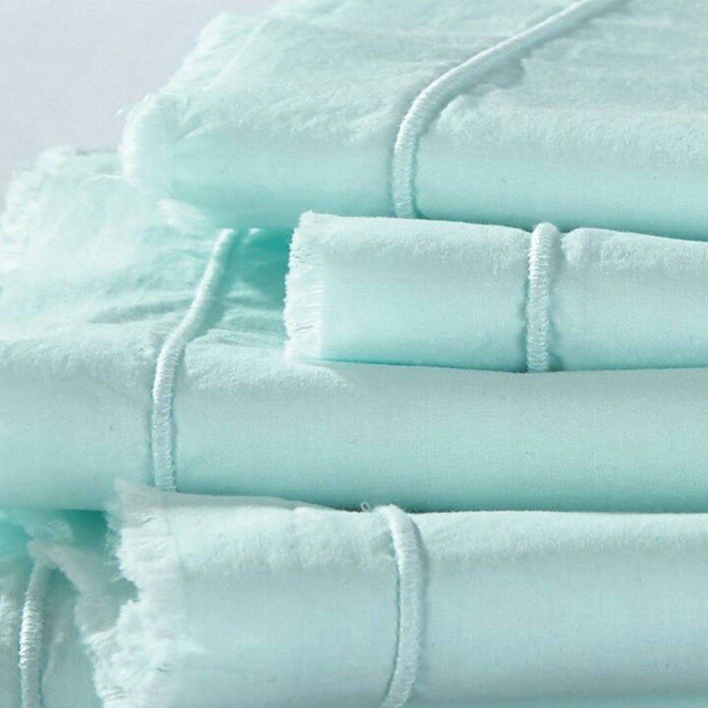 Byourbed BYB Hint of Mint Eyelash Textured Sheet Set, Size Twin-XL