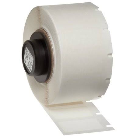 Brady PTL-17-498 TLS 2200 and TLS PC Link 0.5 inch Height, 1 inch Width, B-498 Repositionable Vinyl Cloth, White Color Label (500 per Roll)