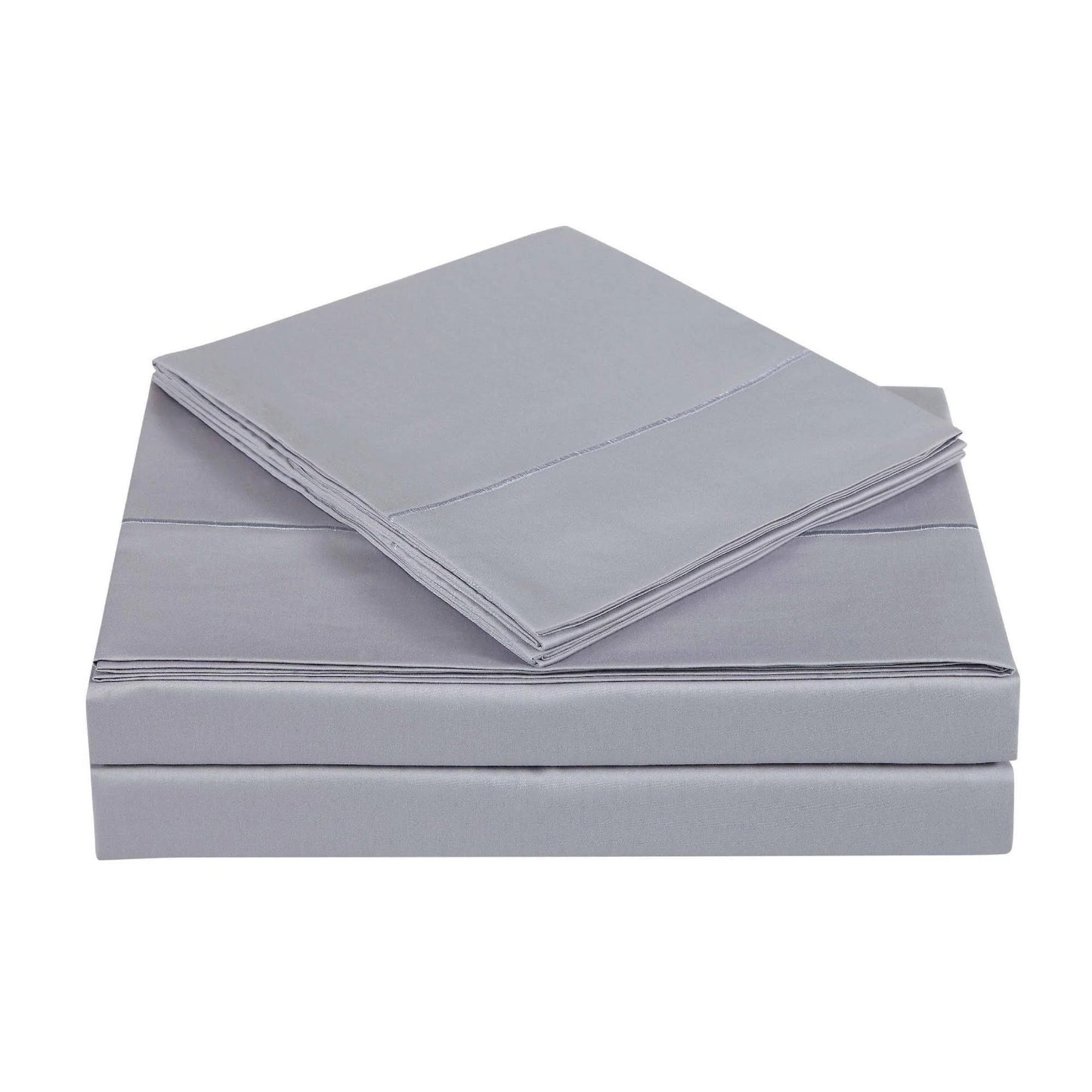 California King 310 Thread Count Solid Cotton Sheet Set Rain - Charisma