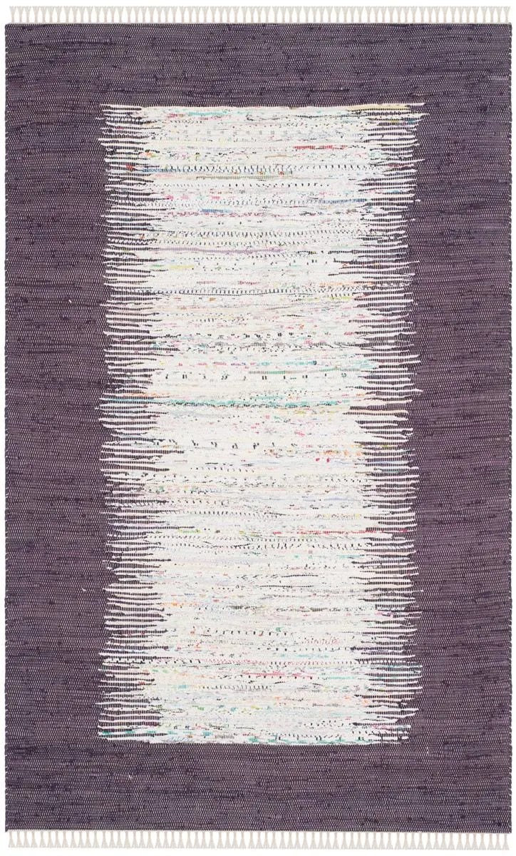 Safavieh Montauk Ivory / Purple Contemporary Rug; 5 x 8