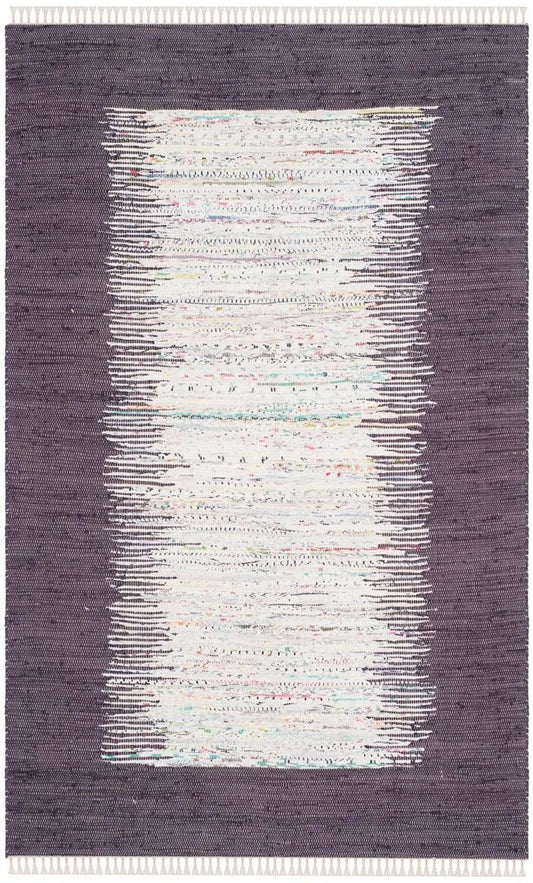 Safavieh Montauk Ivory / Purple Contemporary Rug; 5 x 8