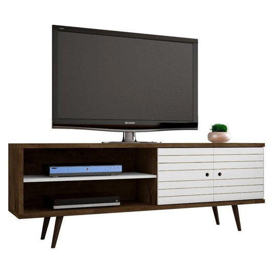 Carson Carrington Sortland Wooden Modern TV Stand Brown Matte