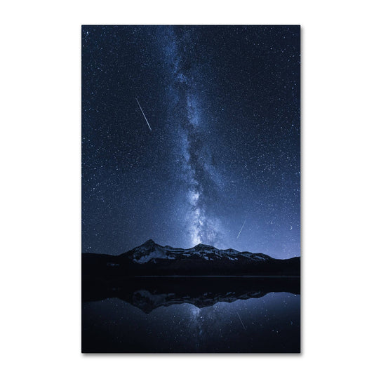 Galaxies Reflection by Toby Harriman, 22x32-Inch Canvas Wall Art