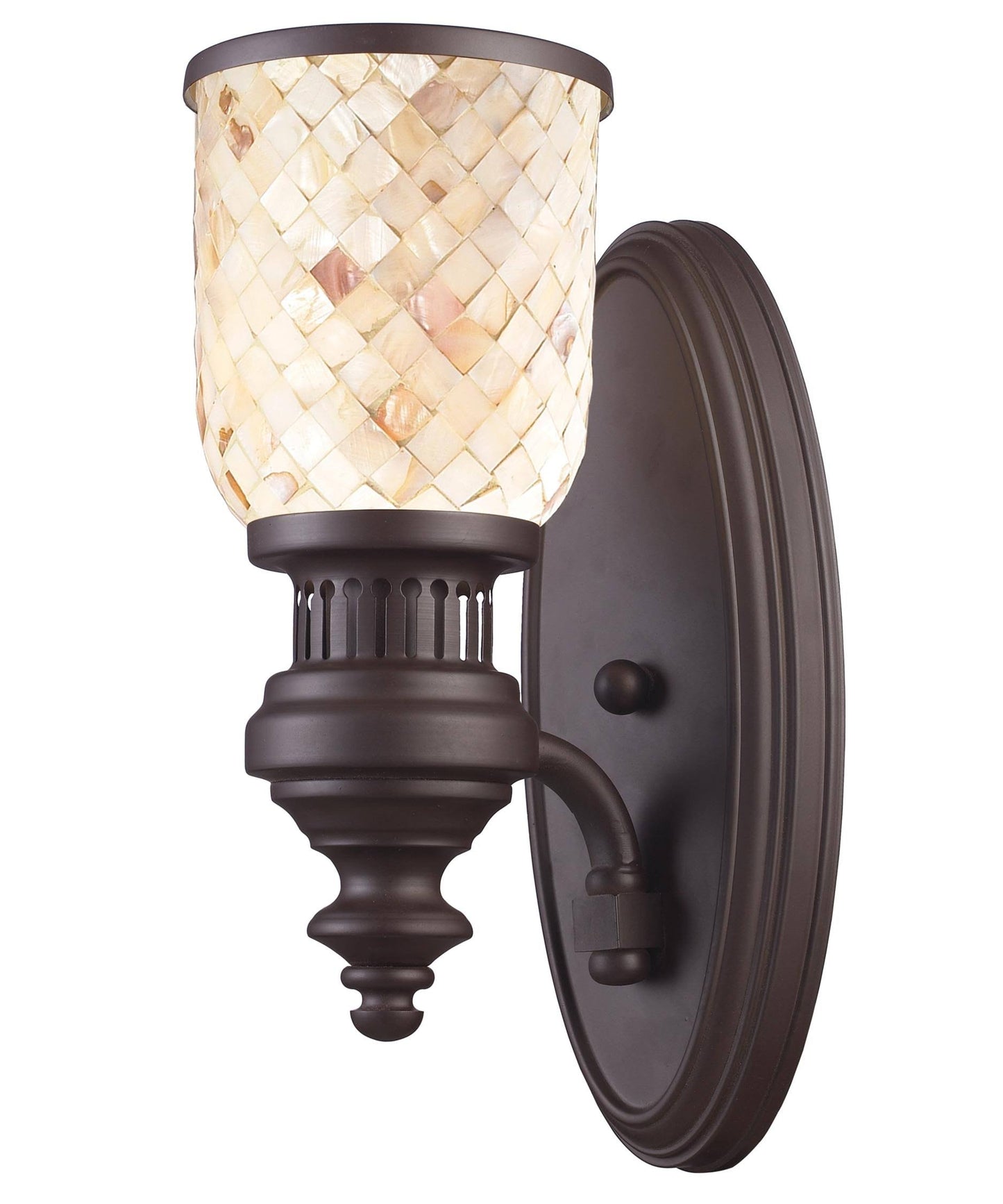 Elk Lighting Chadwick LED 1-Light Wall Sconce in Oiled Bronze 66430-1